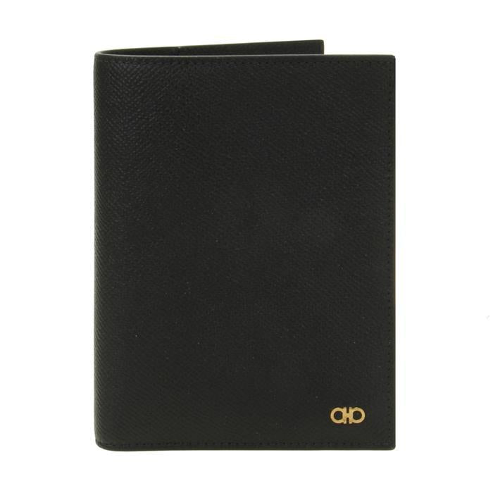 Ferragamo Gancini Leather Passport Wallet 66 1563 0779717