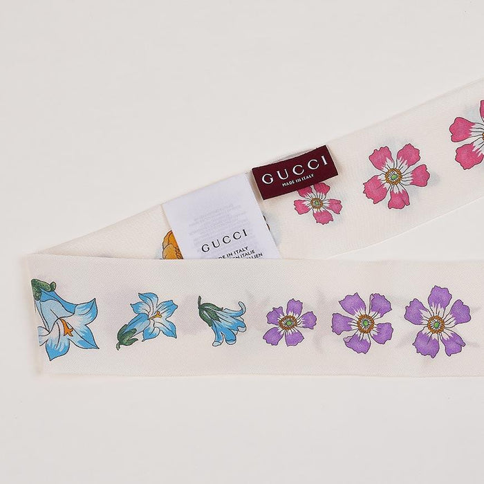 GUCCI Unisex Printed Silk Scarf 816675 3G001 9000