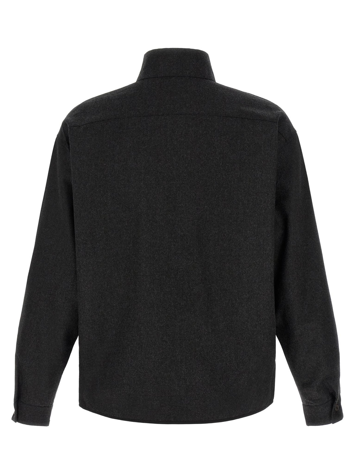 PRADA Black Wool Zip-Up Knit Jacket