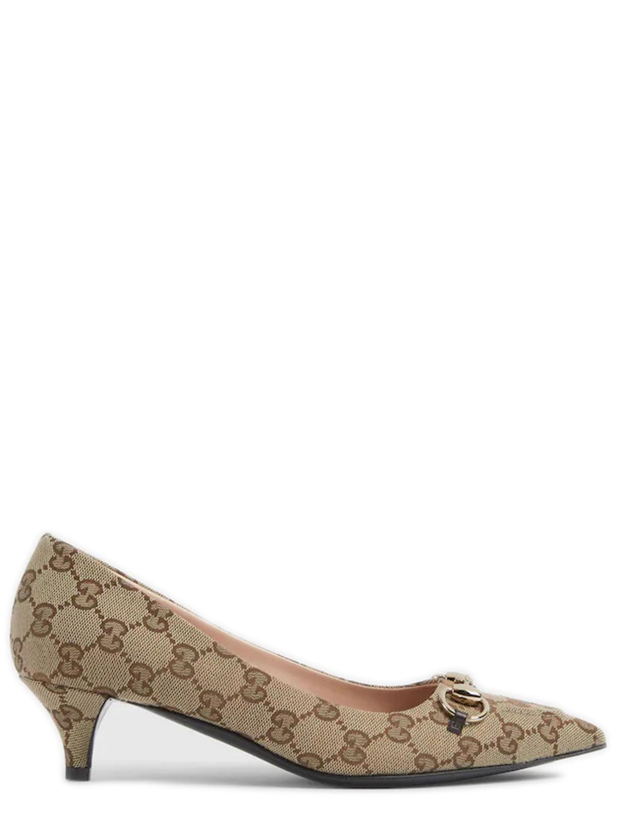GUCCI Leather Mary Jane Flats Black