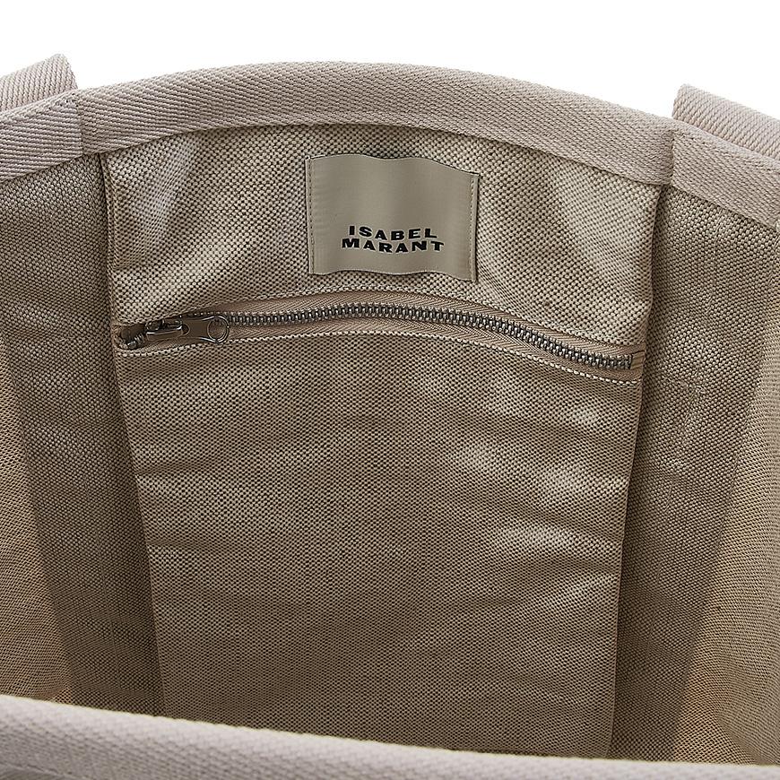 Isabel Marant Dawen Tote Bag Women Canvas Beige Black