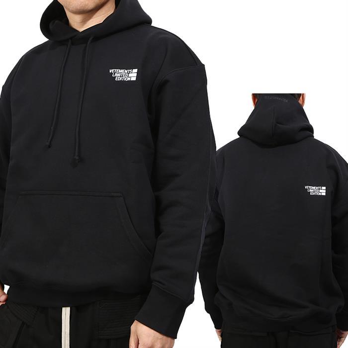 Vetements Limited Edition Logo Hoodie UE51TR730B BLK