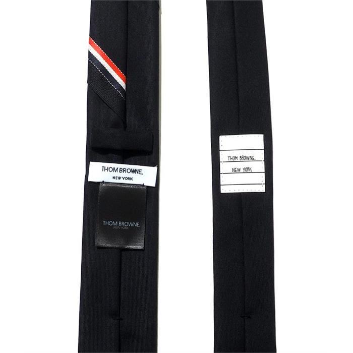 THOM BROWNE 120-Count Silk Tie Navy Mens Neckwear