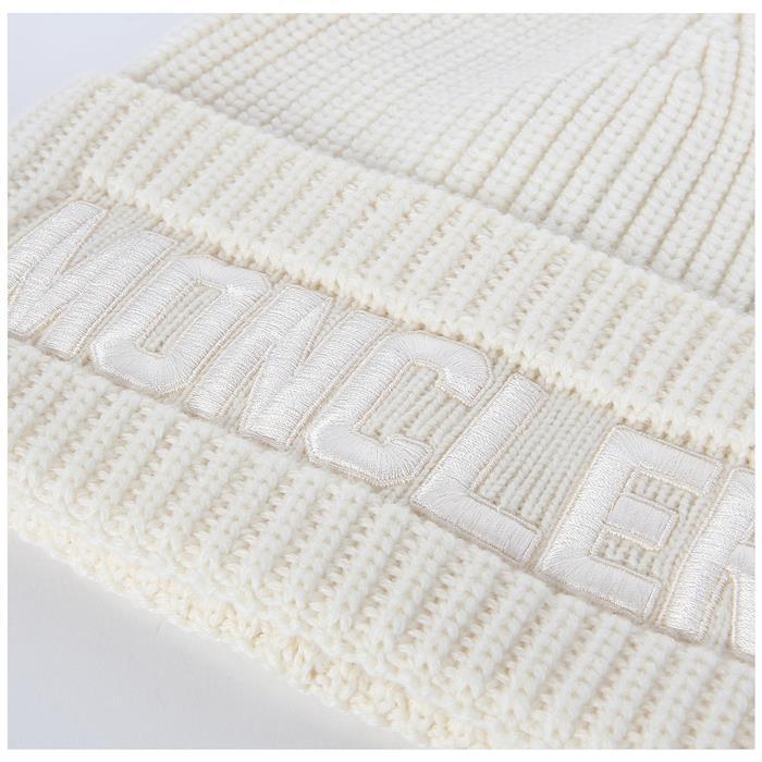 Moncler Lettering Patch Beanie Hat for Men 3B00049 M1131 030