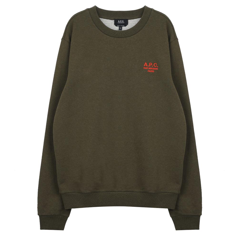 A.P.C. Khaki Green Sweatshirt COHGR M27913 JMG