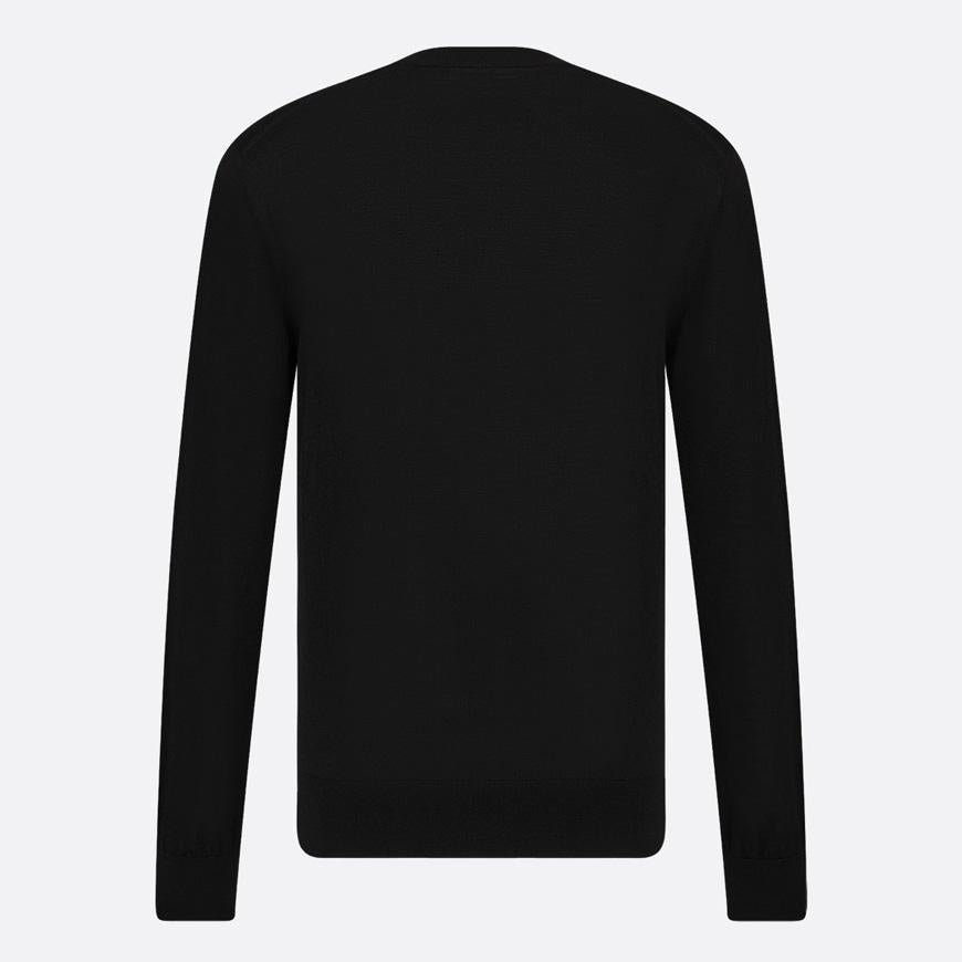 DIOR MEN Paris Label Crewneck Knit Sweater for Men 543M620A2019 900