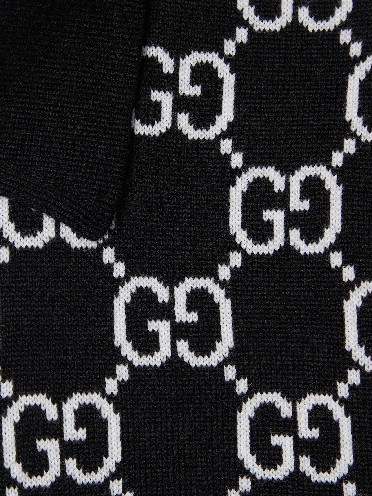 GUCCI Black Cotton Short Sleeve Polo Shirt