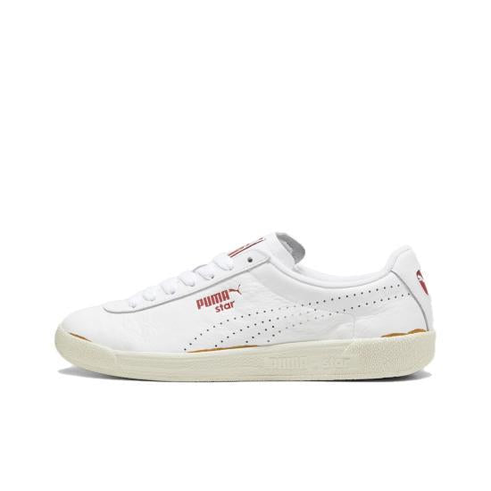 PUMA White Leather Low-Top Sneakers Men’s 396496 01 DOM