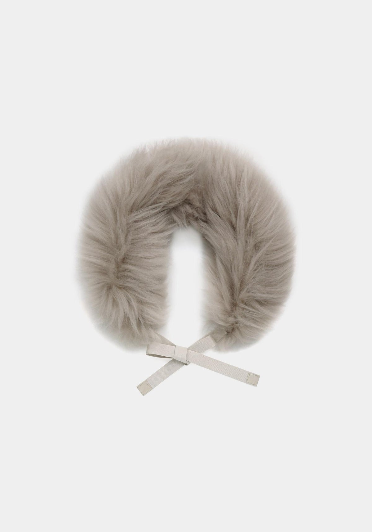 Max Mara Ivory Agreste Hooded Faux Fur Scarf 2529586015 AGRESTE 001