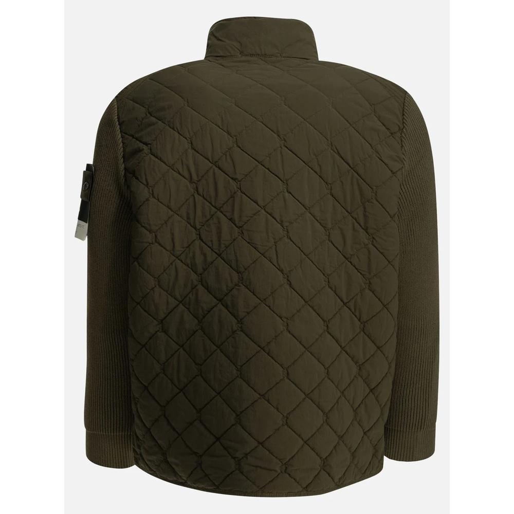 STONE ISLAND Ghost Piece Knit Padded Jacket Men Beige