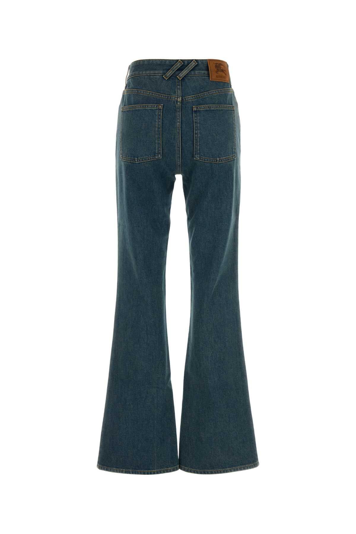 BURBERRY Mid-Rise Slim Fit Black Denim Jeans Women