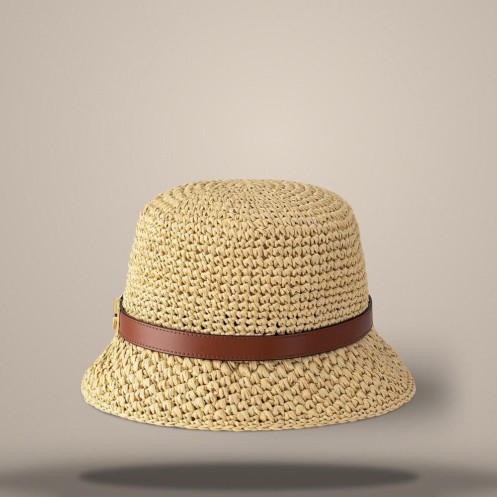 Louis Vuitton Dauphine Raffia Hat Natural Beige Cap M5071