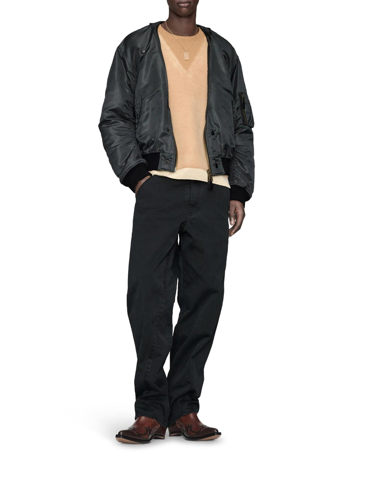 Maison Margiela Dark Grey Bomber Jacket for Men