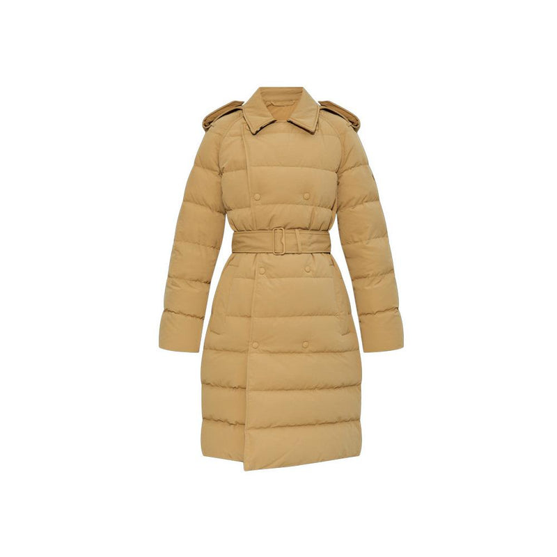 BURBERRY Logo Patch Double-Breasted Belted Long Down Jacket 8097986