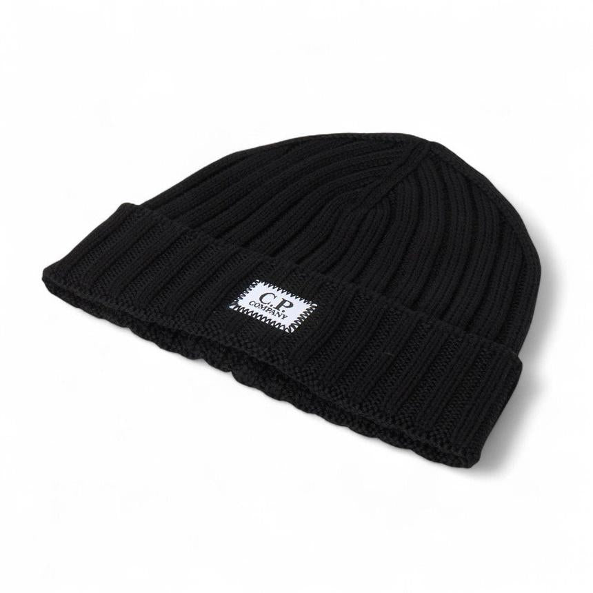 CP Company Unisex Black Knit Beanie