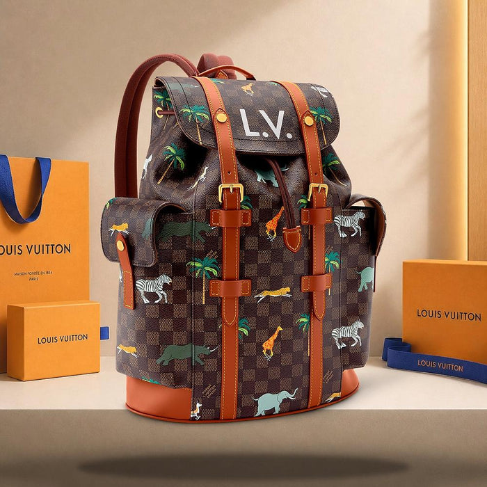 Louis Vuitton Christopher MM x The Dazzling Limited Brown Clutch N40864