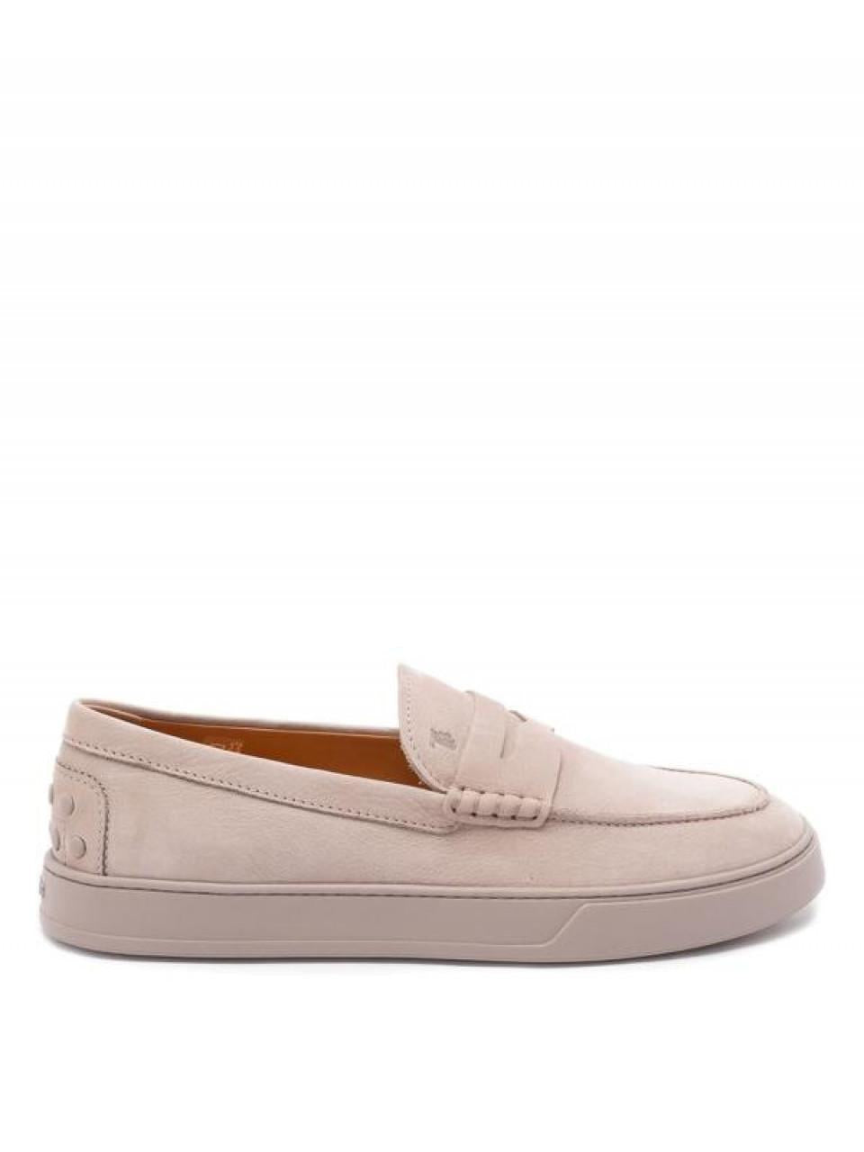 Tods Nubuck Leather Loafers Men’s Brown XXM04L006406 RN C416