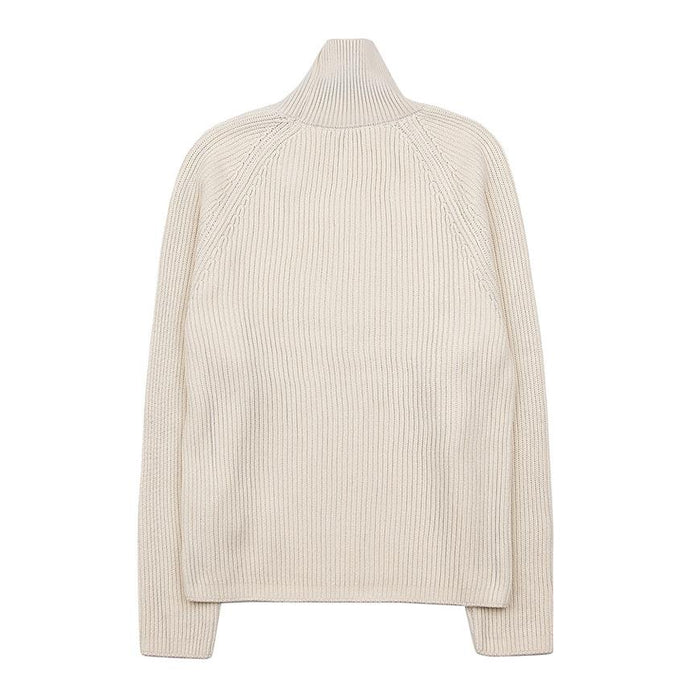 AMI Men's Logo Patch Turtleneck Knit Sweater HKS424 KN0031 185