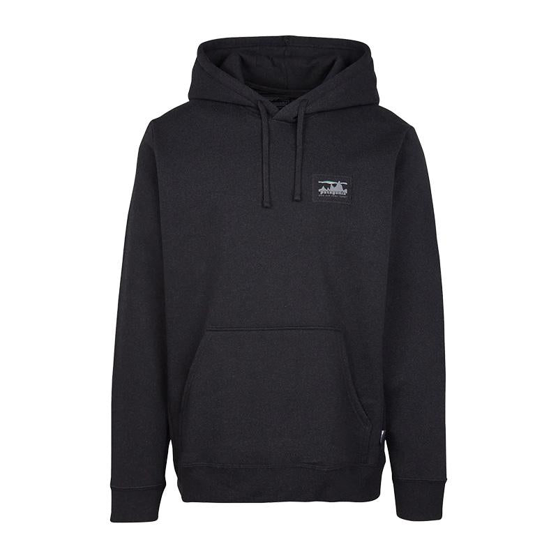 patagonia 73 Skyline Black Hooded Sweatshirt Unisex 39678 INBK