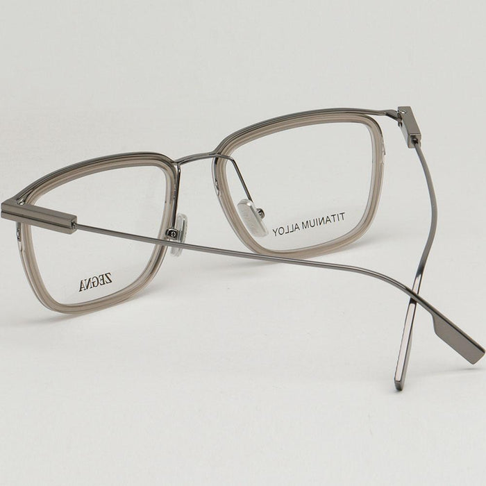 Zegna Titanium Gray Unisex Asian Fit Eyeglass Frames EZ5291 D 057