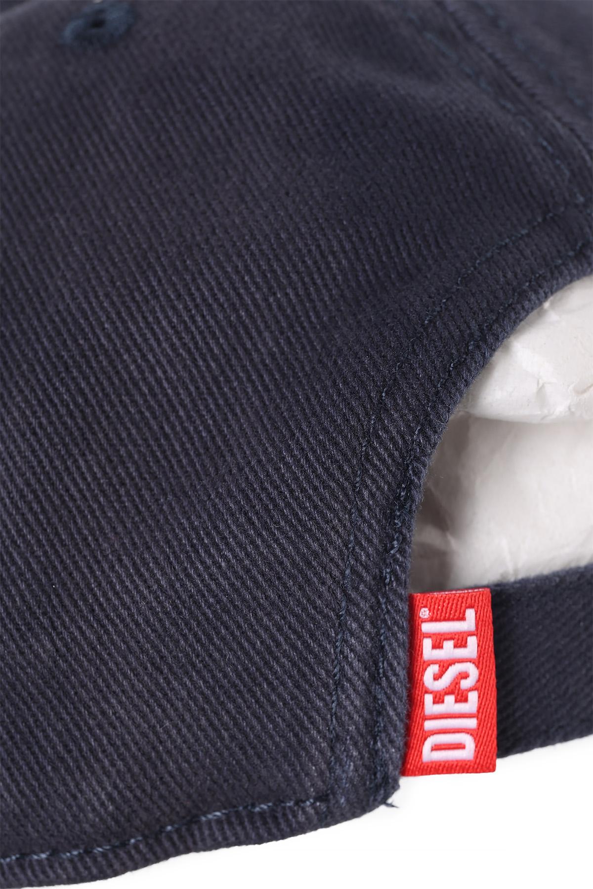 DIESEL Blue Cotton Washed Baseball Cap Unisex