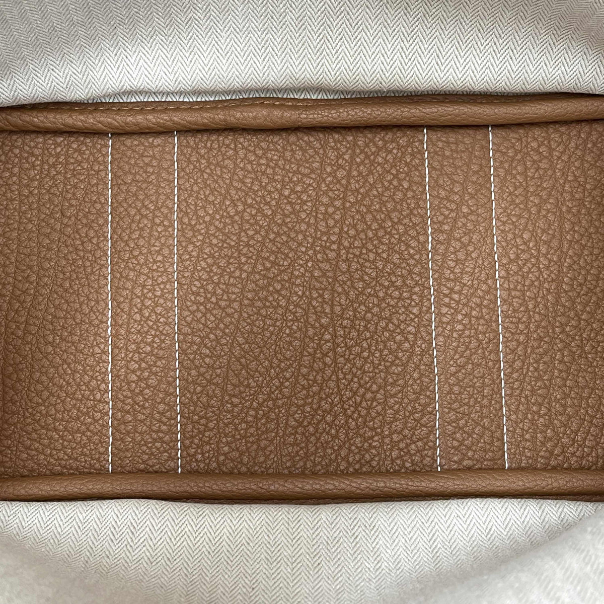 HERMES Garden Party 30 Tote Bag Gold Color G Stamp H051568CK37