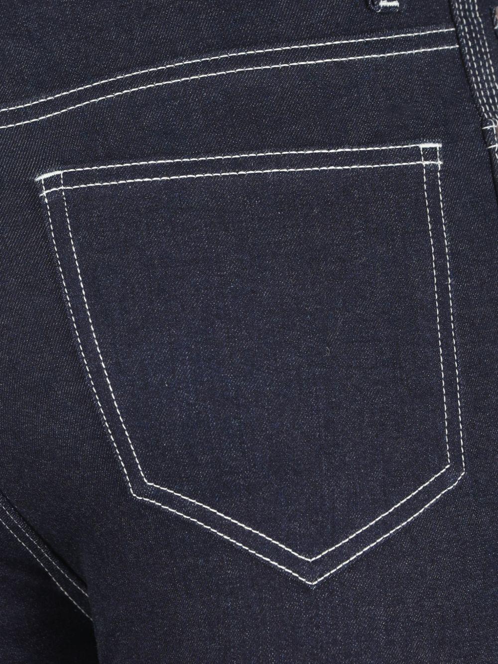 CELINE Light Wash High Rise Straight Leg Denim Jeans