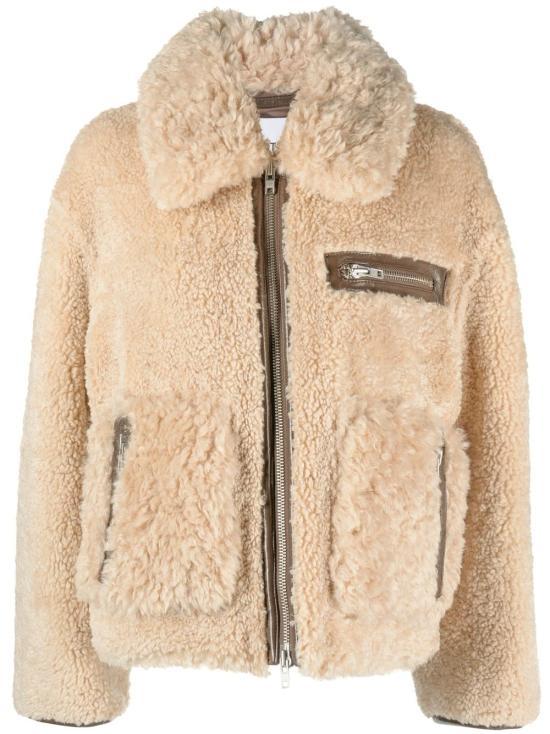 STAND STUDIO Faux Shearling Jacket for Women 61955907110210 DOM