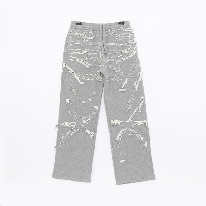 Y PROJECT Paris Best Patch Logo Sweat Men's Pants PANT104 S25 LIGHT GREY