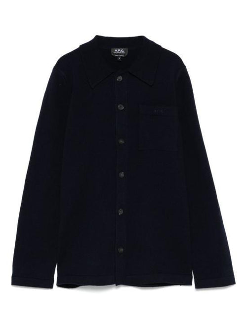 A.P.C. Matti Knit Cardigan Jacket Men’s Navy Wool