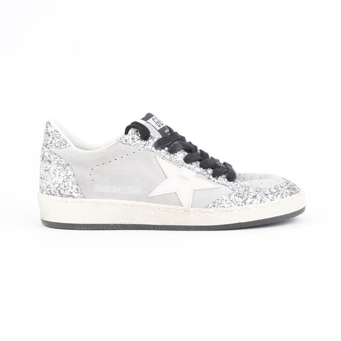 GOLDEN GOOSE Ball Star Low-Top Sneakers White Red Leather