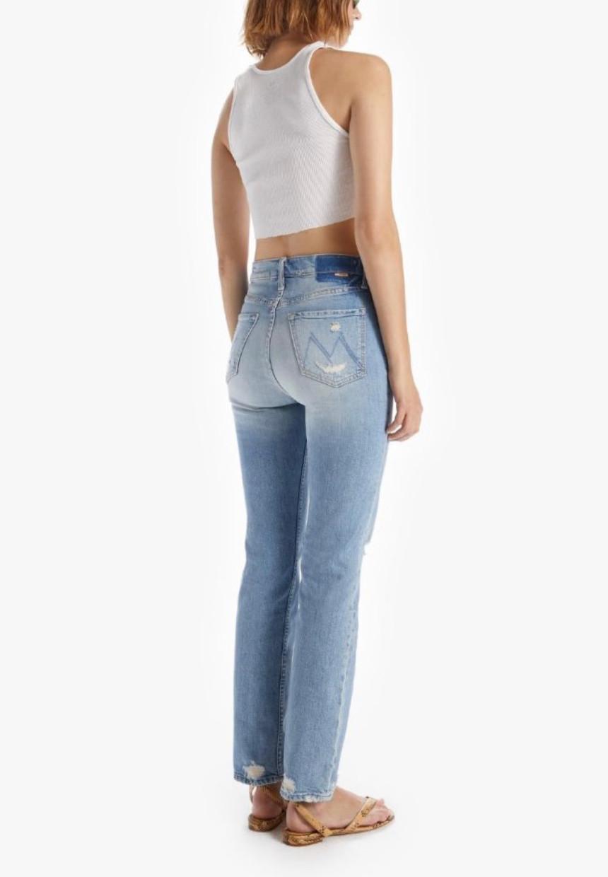 MOTHER Light Wash High Waist Denim Jeans for Women 10064 259