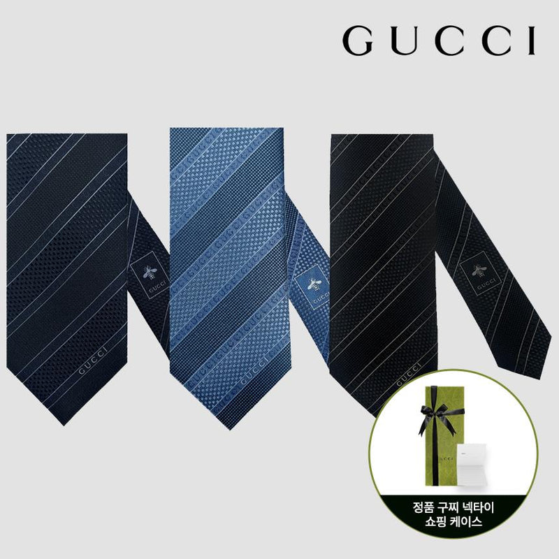 GUCCI Stripe Silk Tie Men’s Accessory 499694 3