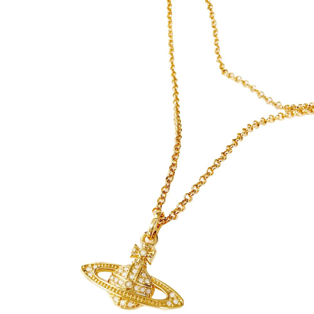Vivienne Westwood Mini Bas Relief Orb Necklace 6302008602 R771