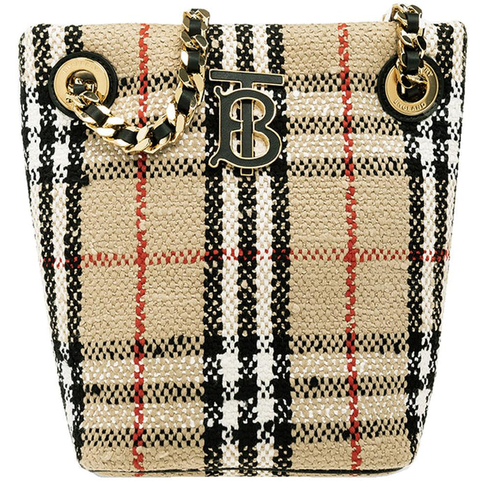 BURBERRY Archive Beige Lola Mini Bucket Bag Shoulder Bag