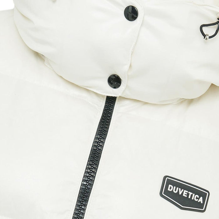 Duvetica Alloro Logo Puffer Vest Cream