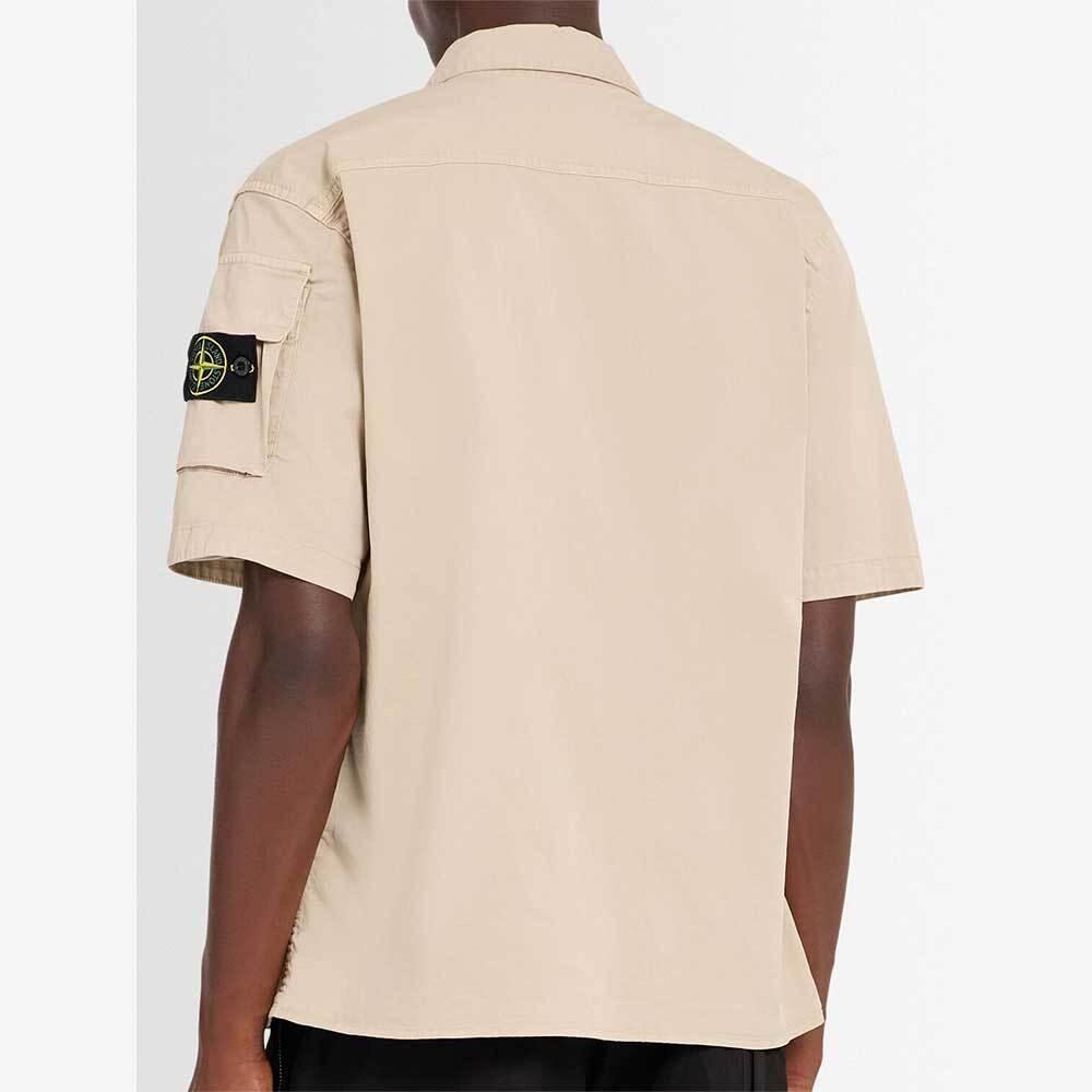 STONE ISLAND Desert Short-Sleeve Overshirt Jacket for Men