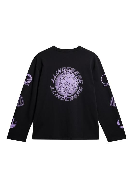 J LINDEBERG Long Sleeve Sweatshirt for Men FMJT126969999 BLACK DOM