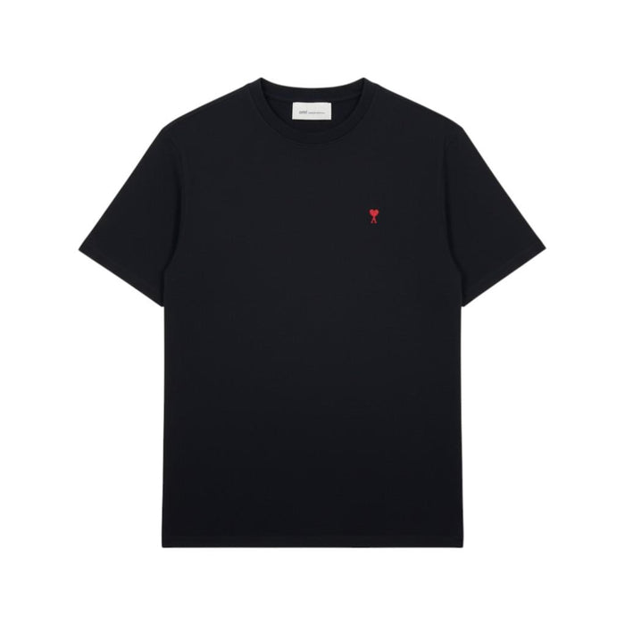 AMI Small Heart Logo T-Shirt Black White
