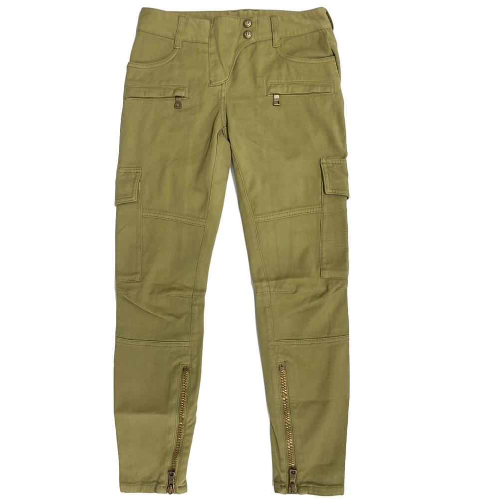 Balmain Khaki Multi-Pocket Cargo Pants 5360 173N C3901