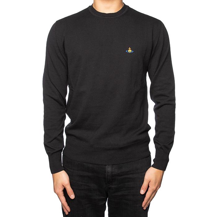 Vivienne Westwood Men’s Black Crew Neck Knit Sweater