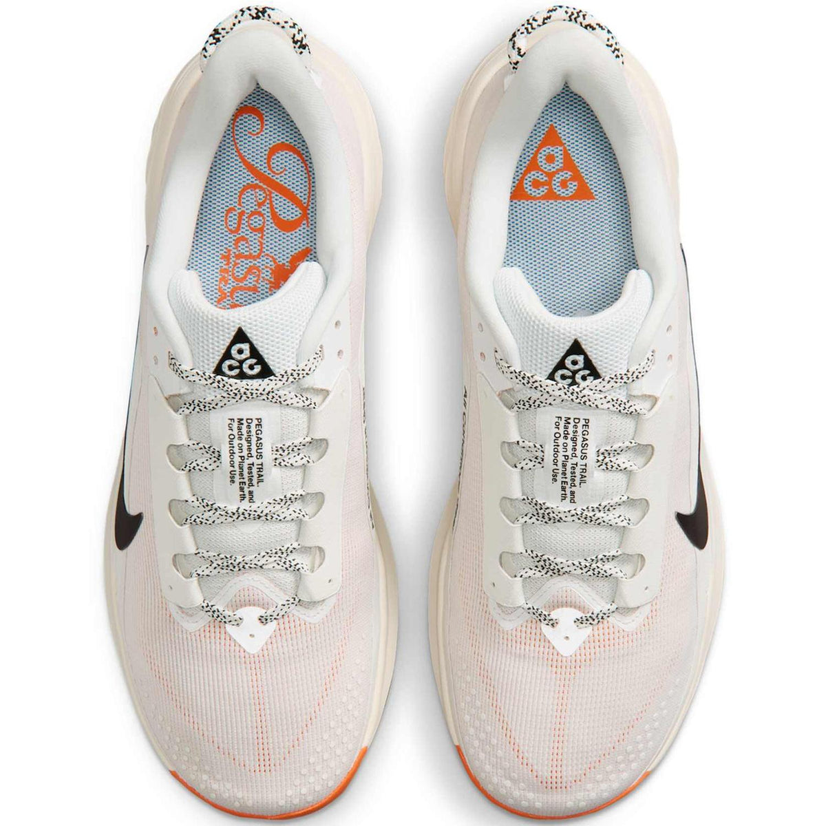 Nike ACG Pegasus Trail White Orange Low-Top Running Shoes