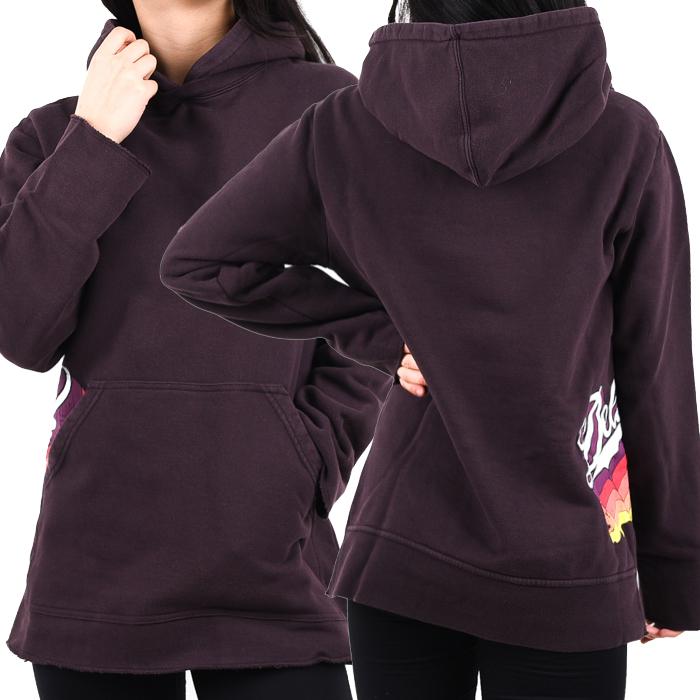 GOLDEN GOOSE Women’s Burgundy Rainbow Graphic Oversized Hoodie Sweatshirt