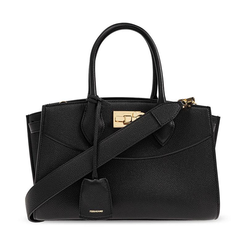 Ferragamo Soft Studio Box Tote Bag 21A112 786166