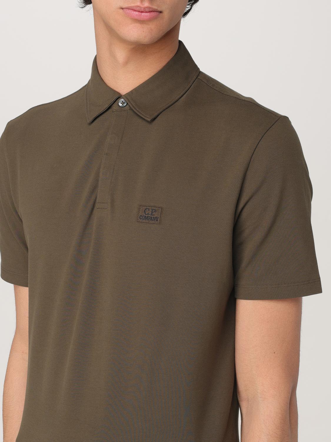 CP Company Short Sleeve Cotton Polo Shirt Navy Men