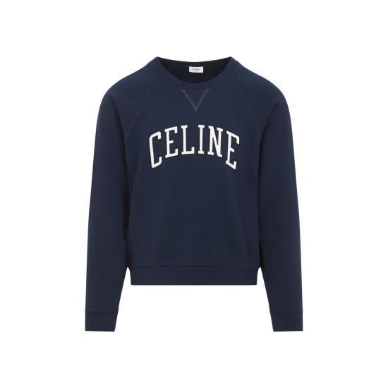 CELINE Regular Cotton Fleece Sweatshirt for Men RY0HD670Q FZD6