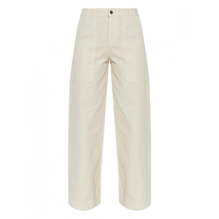 Moncler Women's Cotton Leather Logo Pants 2A00003 5999H 20F
