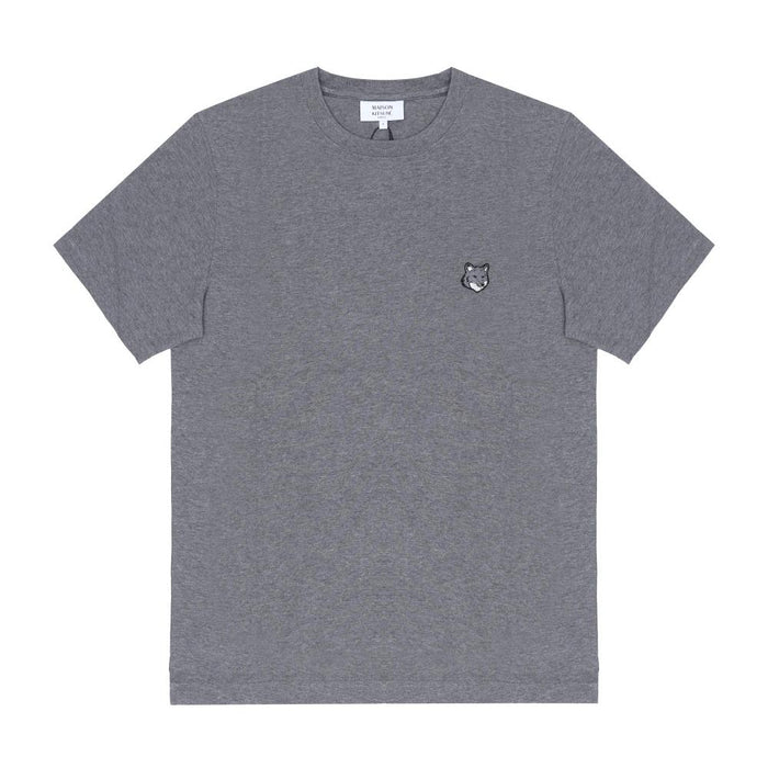 Maison Kitsune Grey Fox Head Short Sleeve T-Shirt Men