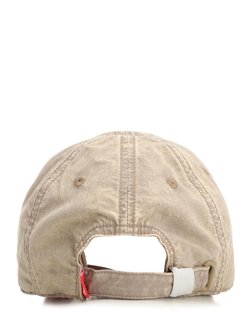 DIESEL Black Cotton Baseball Cap
