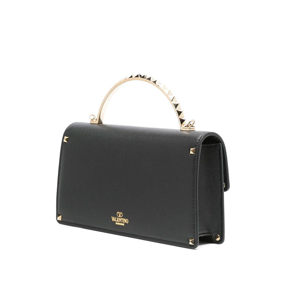 VALENTINO Rockstud Chain Mini Shoulder Bag for Women 6W2P0AG5 VIT 0NO